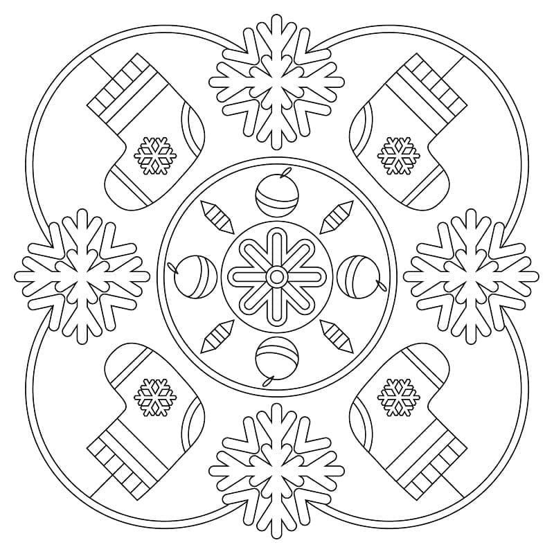 Mandalas de Noël 33